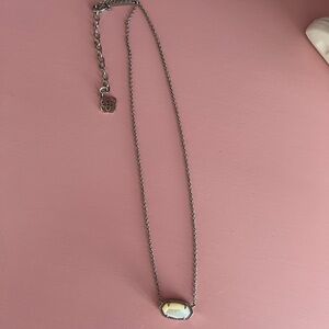 Kendra Scott Elisa silver/mop necklace